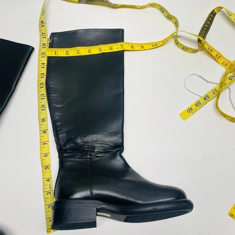 Sandro Paris womens boots leather size 36 US 5/5.5 black